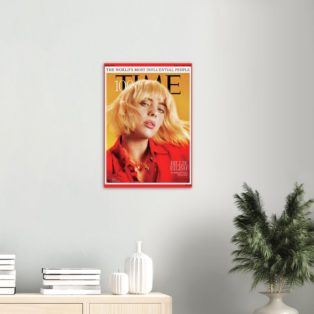 Time Magazine, Billie Eilish, Popstar Poster