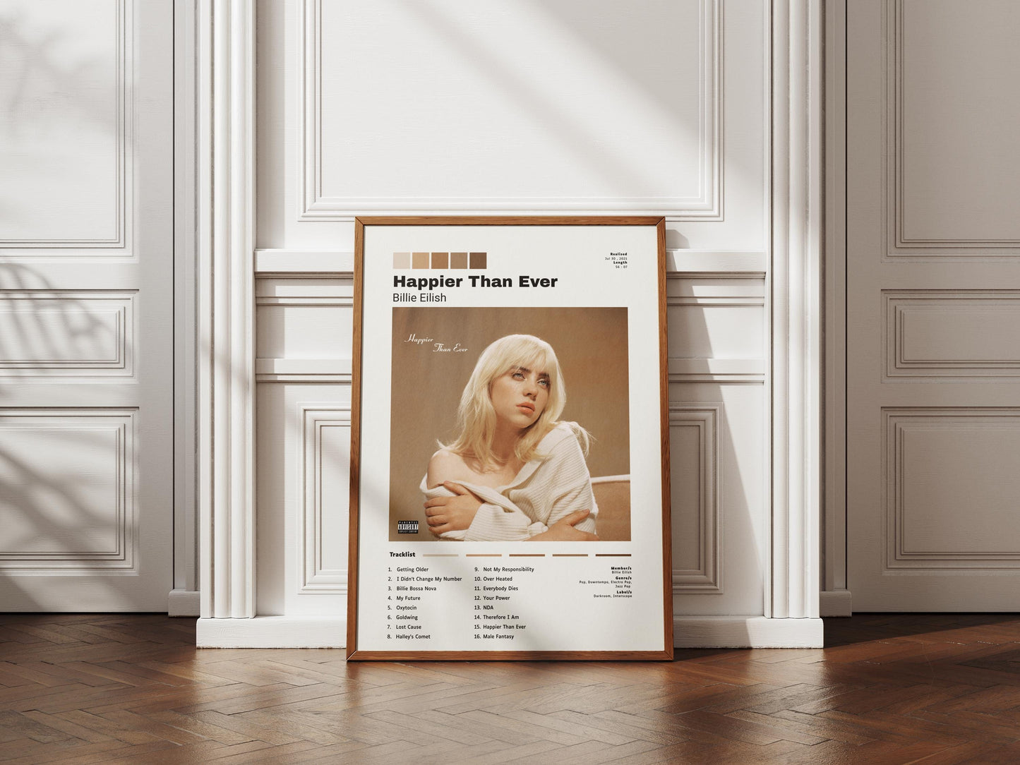 Billie Eilish Happier Than Ever Album Poster