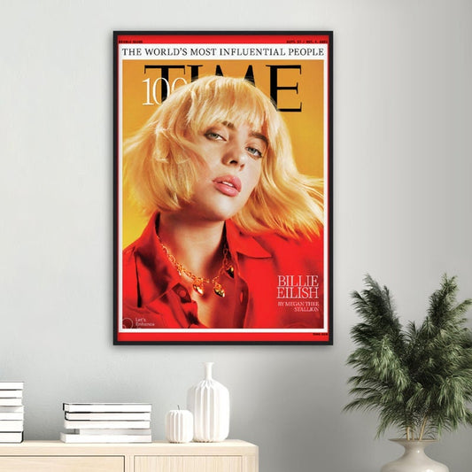 Time Magazine, Billie Eilish, Popstar Poster