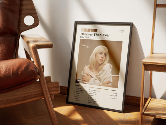 Billie Eilish Happier Than Ever Album Poster